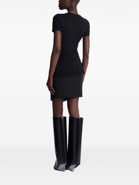  발망 반팔 티셔츠 코튼 티셔츠 블랙 - BALMAIN