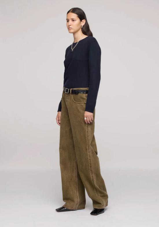  달라 데님 팬츠 아일 진 다크 올리브 - DALA