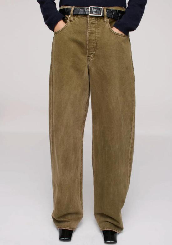  달라 데님 팬츠 아일 진 다크 올리브 - DALA