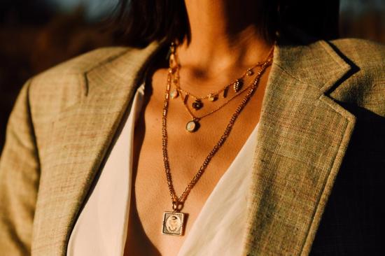  시에라 윈터 주얼리 목걸이/팬던트 탈리스만 목걸이 골드 베르메일 - SIERRA WINTER JEWELRY