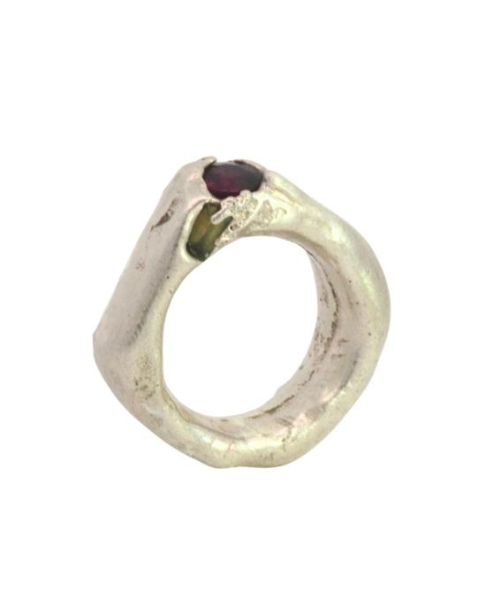  시리 한스도터 반지 빌더  No.012643 스털링 실버 + 사파이어