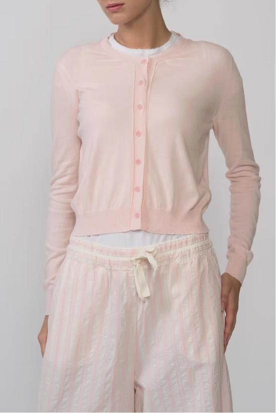  Aequamente 가디건 슬림 카디건 Rosa - OTHER BRANDS