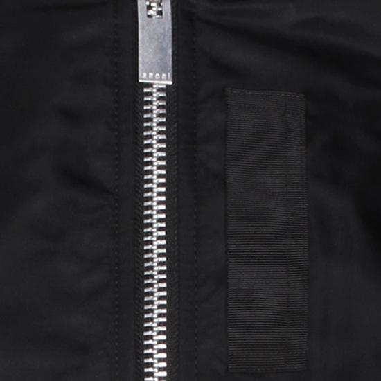  사카이 봄버 자켓 지퍼 봄버 재킷 블랙 - SACAI