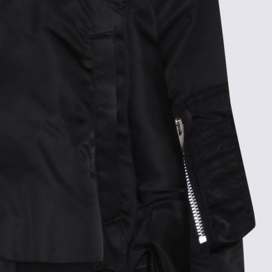  사카이 봄버 자켓 지퍼 봄버 재킷 블랙 - SACAI