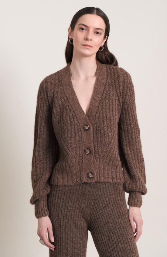  ELEVEN SIX 가디건 일레븐 식스 사라 카디 카디건 더스티 초콜릿 - OTHER BRANDS