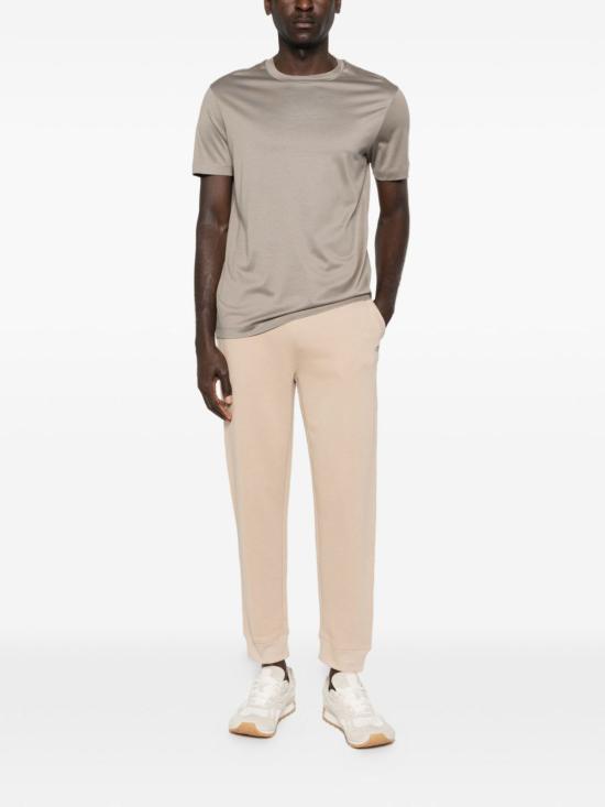  엠포리오 아르마니 반팔 티셔츠 코튼 티셔츠 도브 그레이 - EMPORIO ARMANI