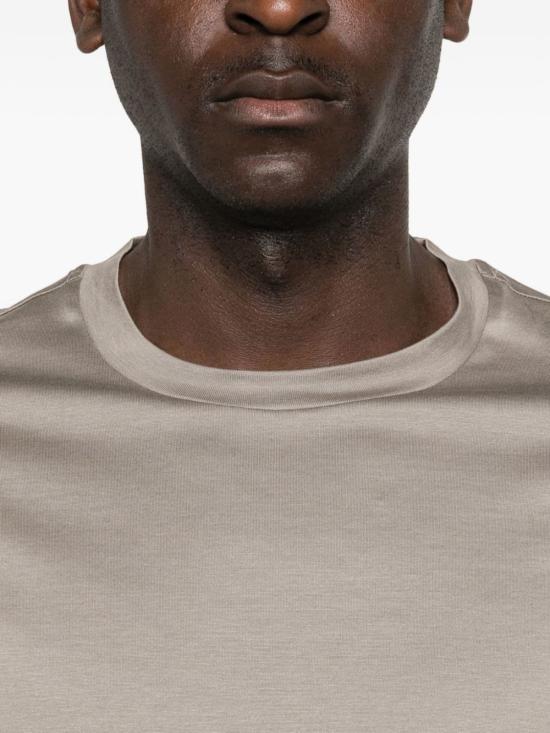  엠포리오 아르마니 반팔 티셔츠 코튼 티셔츠 도브 그레이 - EMPORIO ARMANI