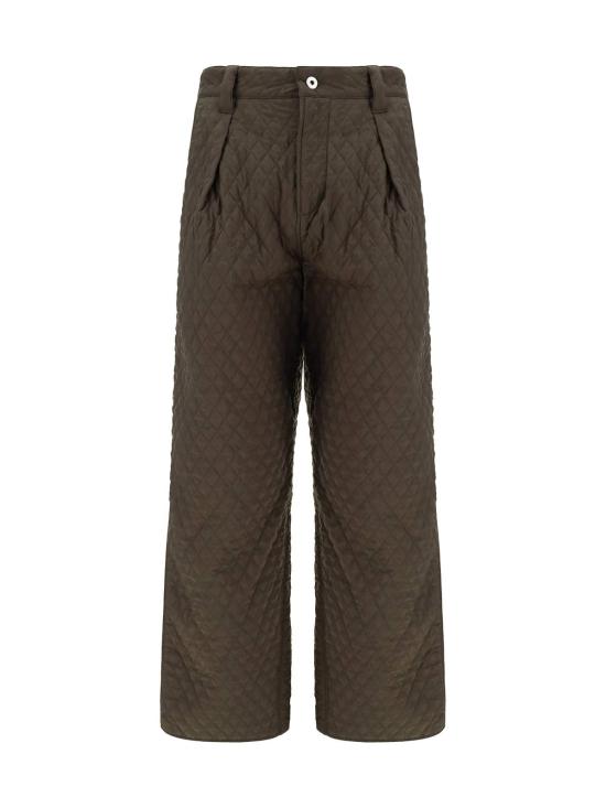  버버리 스트레이트 팬츠 아미 그린 나일론  로치