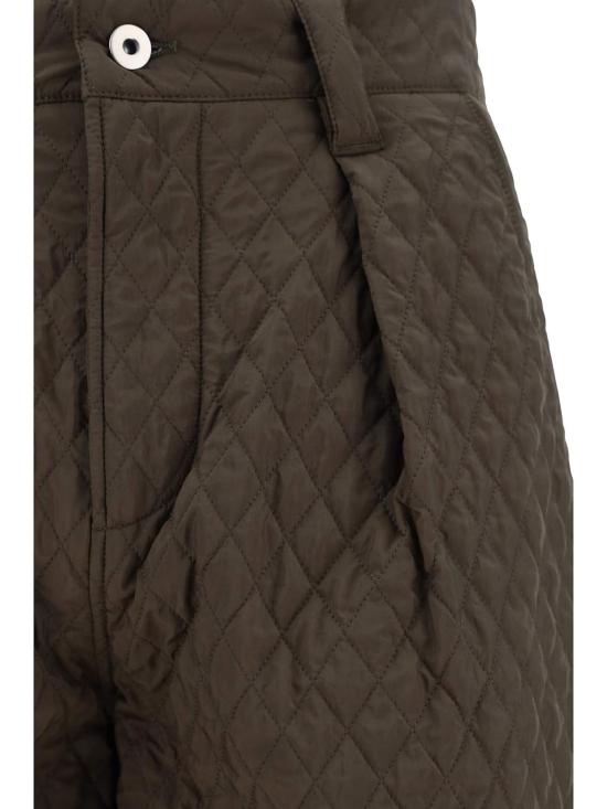  버버리 스트레이트 팬츠 아미 그린 나일론  로치 - BURBERRY