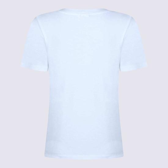  끌로에 반팔 티셔츠 코튼 티셔츠 화이트 - CHLOE