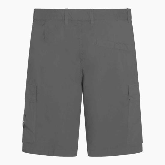  스톤 아일랜드 숏팬츠 코튼 쇼츠 블랙 - STONE ISLAND