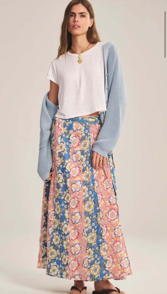  벨벳 롱 스커트 니콜렛 스커트 - VELVET