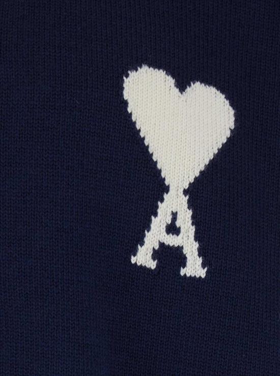  아미 가디건 알렉상드르 마티우시 크루넥  블루 - AMI