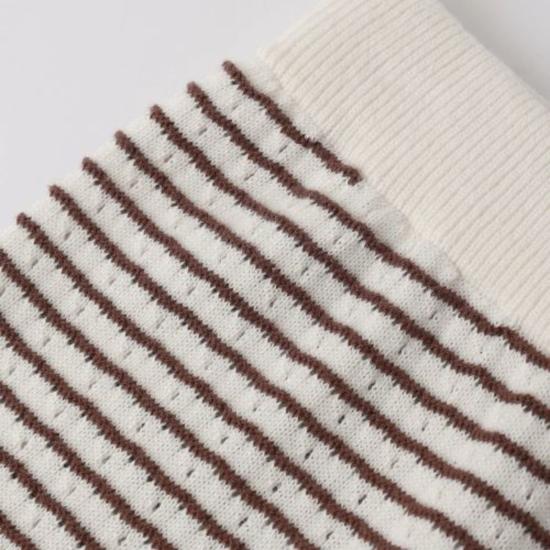  [키즈] Rylee + Cru 트레이닝/조거 팬츠 라일리앤크루 키즈 니트 와이드 레그  초콜릿 스트라이프 - RYLEE AND CRU