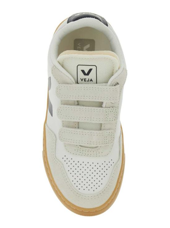  [키즈] 베자 스니커즈 키즈 Veja V 90 로고 패치 로우탑 스니커즈 화이트 - VEJA