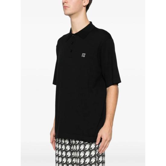  발망 폴로 티셔츠 폴로 셔츠 블랙 - BALMAIN