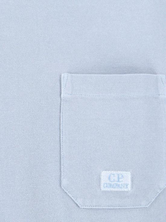  씨피 컴퍼니 반팔 티셔츠 C.P. 회사 로고 티셔츠 (파란색) - C.P. COMPANY