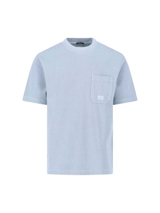  씨피 컴퍼니 반팔 티셔츠 C.P. 회사 로고 티셔츠 (파란색)