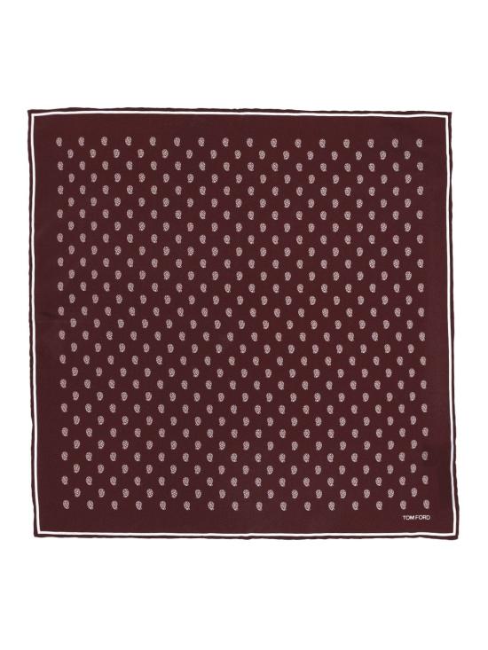  톰포드 넥타이 톰 포드 실크 트윌 포켓 손수건 (레드) - TOMFORD