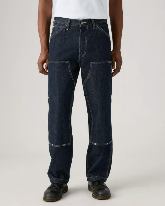  리바이스 치노 팬츠 568 루즈 스트레이트 더블 니 카펜터 모닝 클래식 캔버스 진 - LEVI'S