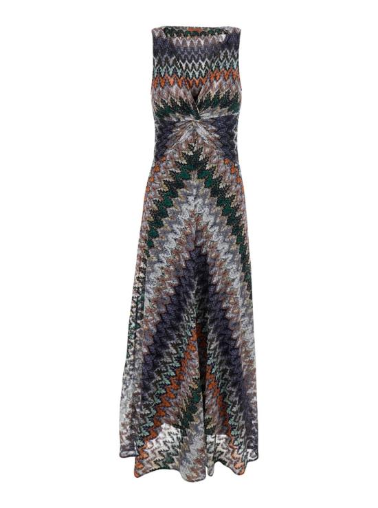  미소니 롱 원피스 미쏘니 민소매 롱 드레스 멀티컬러