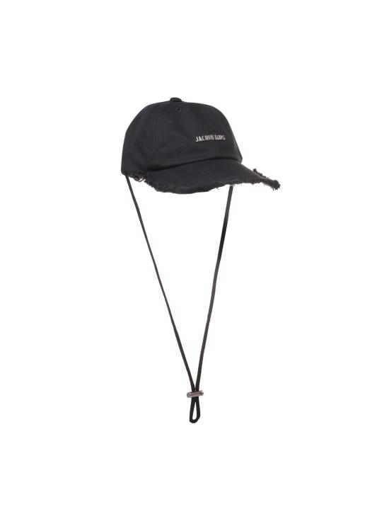  자크뮈스 모자 Jacquemus La Casquette Artichaut  블랙 - JACQUEMUS