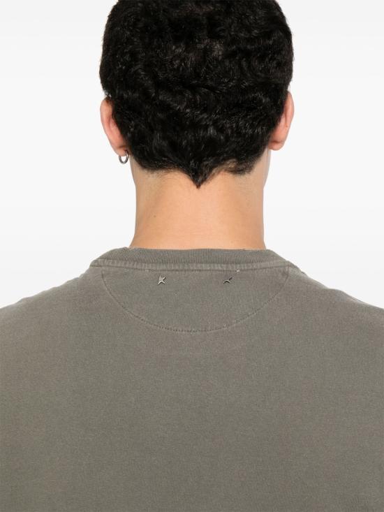 26SS 골든구스 골든 로고 프린트 반팔 티셔츠 GMP01220 P00067135479 - GOLDEN GOOSE