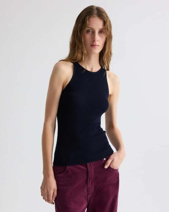  티더블유피 민소매 티셔츠 타운십 하버 탱크 다크 미드나잇 - TWP