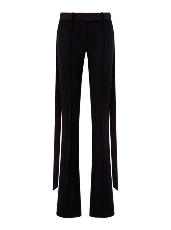  디 아티코 스트레이트 팬츠 오버사이즈 밴드 디테일이 돋보이는 아티코 와이드 레그 팬츠 블랙