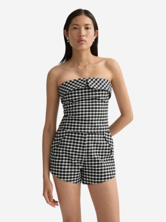  포제 민소매 티셔츠 포세 키아라 스트랩리스 탑 - POSSE