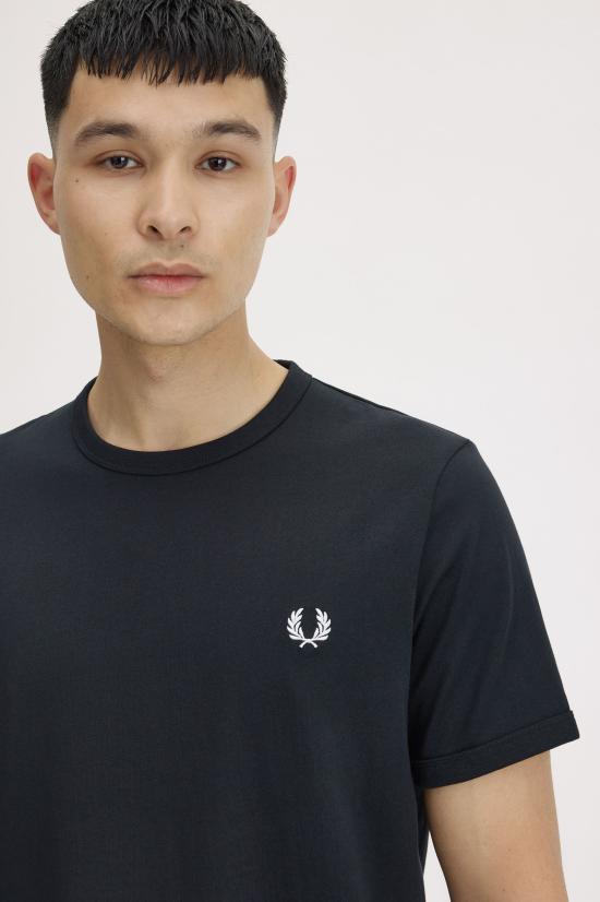 26SS 프레드페리 반팔 티셔츠 M3519 102 Black - FRED PERRY
