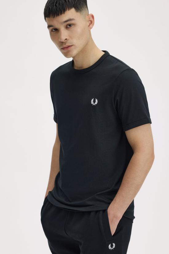 26SS 프레드페리 반팔 티셔츠 M3519 102 Black - FRED PERRY