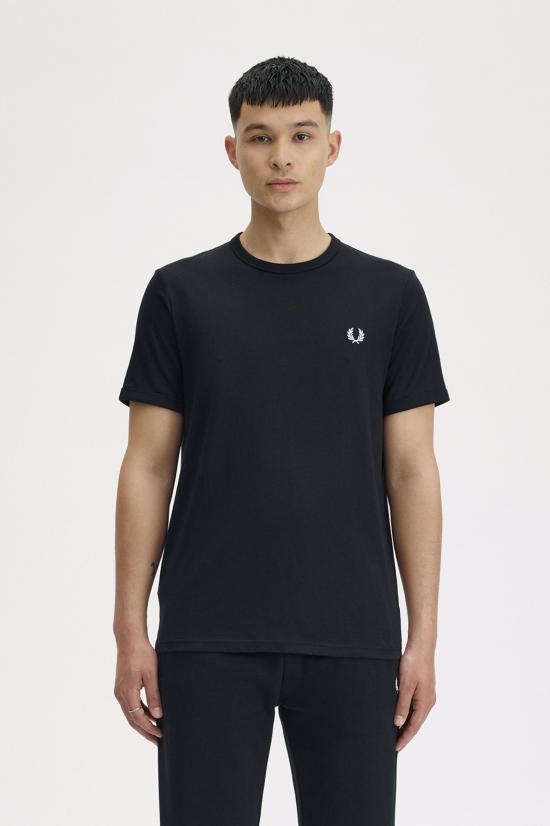 26SS 프레드페리 반팔 티셔츠 M3519 102 Black - FRED PERRY