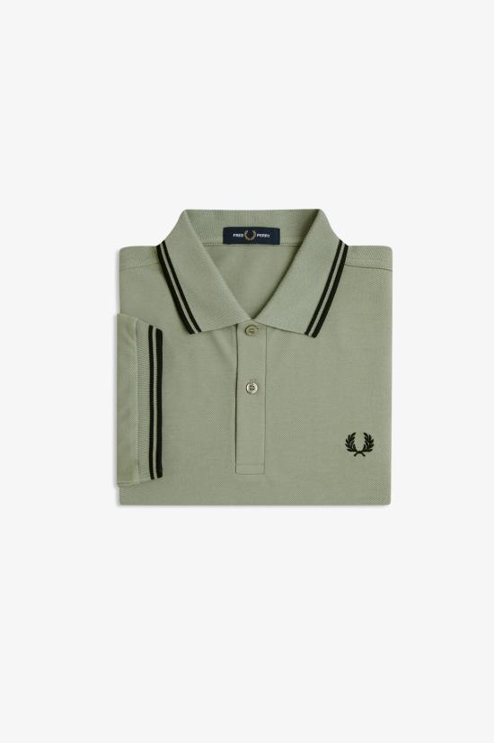 26SS 프레드페리 폴로 티셔츠 M3600 S23 Seagrass black - FRED PERRY