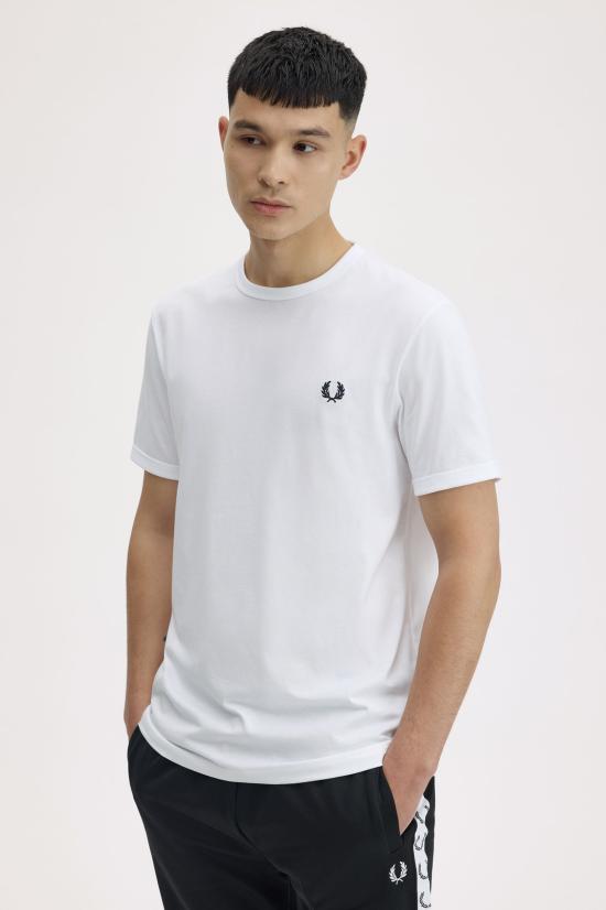 26SS 프레드페리 반팔 티셔츠 M3519 100 White - FRED PERRY