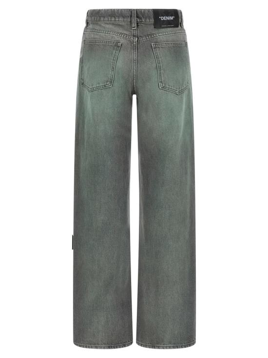  오프화이트 데님 팬츠 오프 화이트 스프레이 수지 진스 그레이 - OFF WHITE