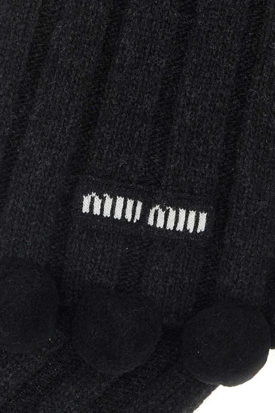  미우미우 머플러/스카프 차콜 울 블렌드 스카프 앤트러사이트 - MIU MIU