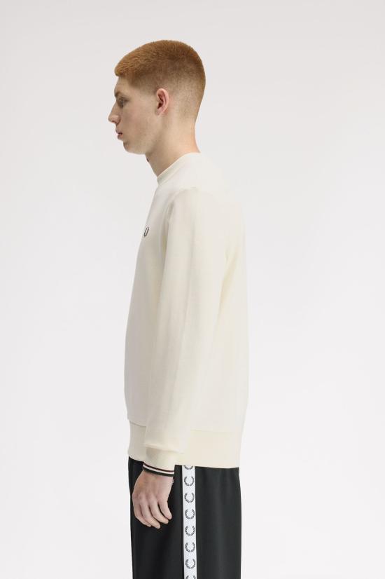 26SS 프레드페리 긴팔 티셔츠 M7535 84A Ecru oxbld grsrts - FRED PERRY