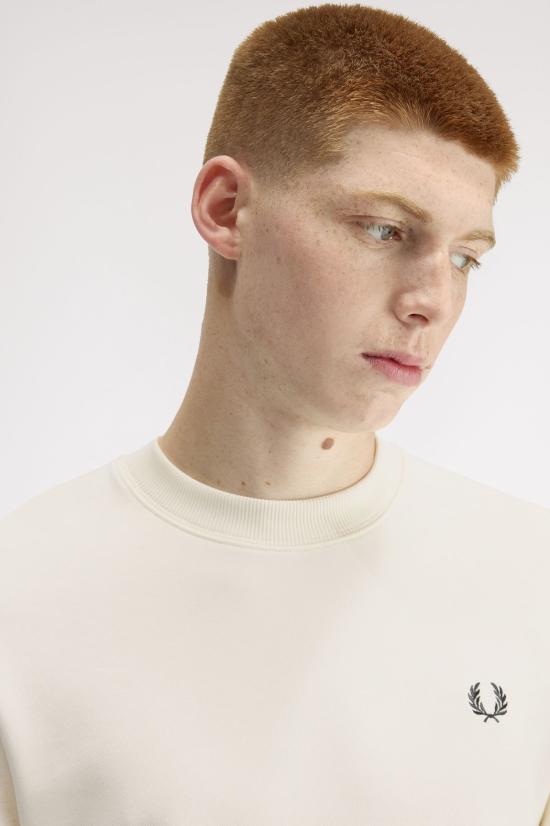 26SS 프레드페리 긴팔 티셔츠 M7535 84A Ecru oxbld grsrts - FRED PERRY