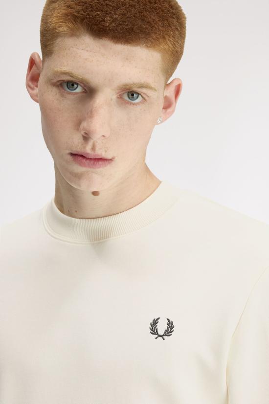 26SS 프레드페리 긴팔 티셔츠 M7535 84A Ecru oxbld grsrts - FRED PERRY