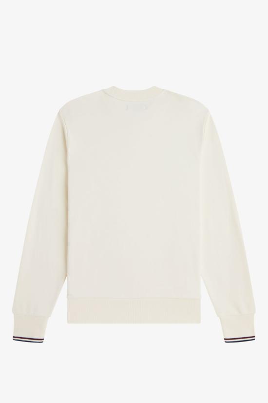 26SS 프레드페리 긴팔 티셔츠 M7535 84A Ecru oxbld grsrts - FRED PERRY