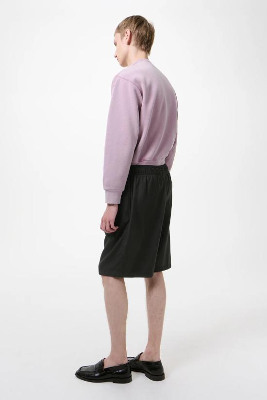 26SS 아워레가시 레저 쇼츠 스틸 블랙 캄 쿠프로 코튼 M2264LS B Black - OUR LEGACY