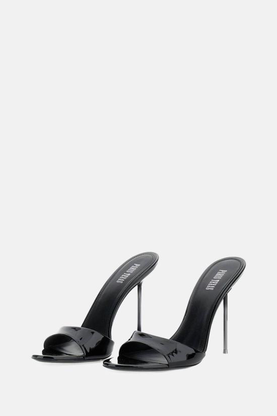  파리텍사스 뮬/슬리퍼 파리 텍사스 리디아 뮬 힐 블랙 - PARIS TEXAS