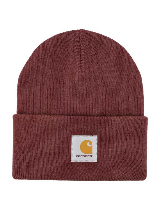  칼하트 모자 카하트 로고 패치 비니 버건디