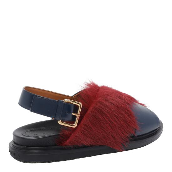 26SS 마르니 샌들 FBMS018101 P7614ZP085 Bordeaux - MARNI