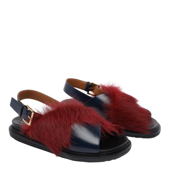 26SS 마르니 샌들 FBMS018101 P7614ZP085 Bordeaux - MARNI