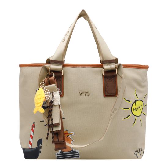 26SS 브이73 숄더백 73BS9TZ01C BEIGE CUOIO Beige