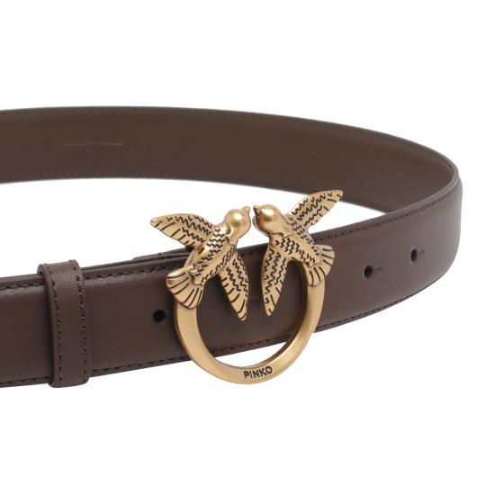 26SS 핑코 레귤러 벨트 100125 A0F1L74Q Brown - PINKO