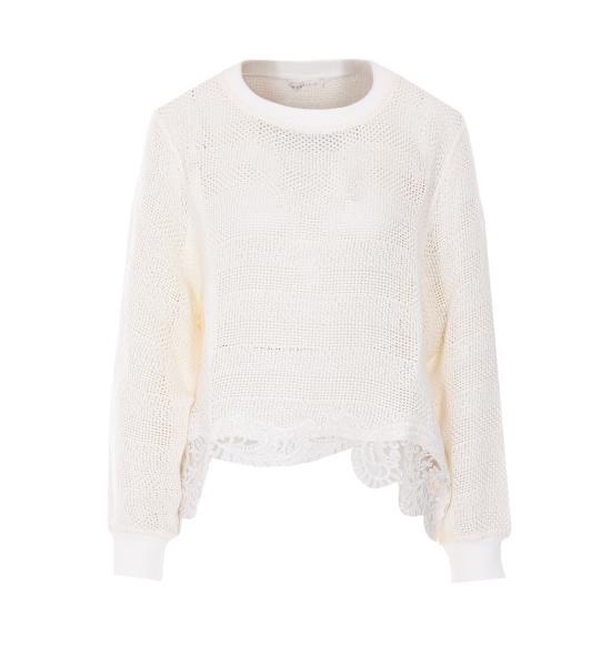 26SS MAURIZIO 스웨터 W08250181 OFF WHITE White