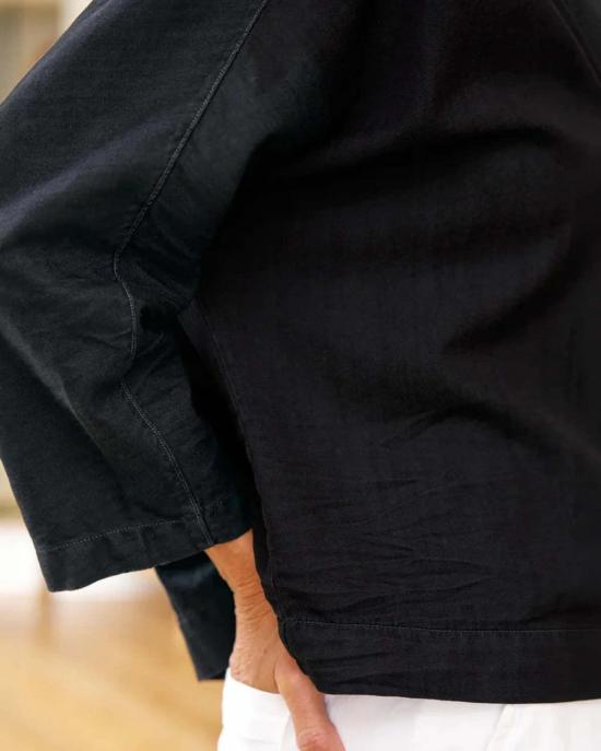  프랭크 앤 에일린 블라우스 프랭크 & 아일린 가비 포포버 셔츠 블랙 - FRANK & EILEEN